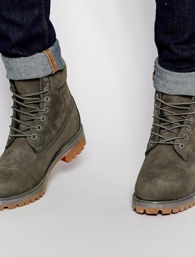 Классические премиум-ботинки Timberland серые - фото - 1